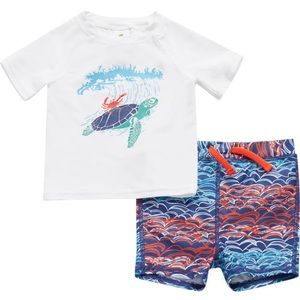 🌊🐢NWT Tucker + Tate Two-Piece Rash guard Swimsuit🐢🌊